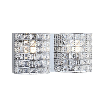 Clara Deco Metal/Crystal Classic Glam LED Vanity Light - JONATHAN Y